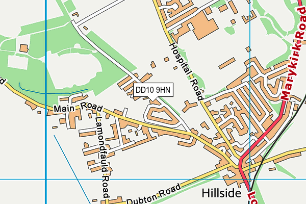 DD10 9HN map - OS VectorMap District (Ordnance Survey) DD10 9HN map - OS VectorMap District (Ordnance Survey)