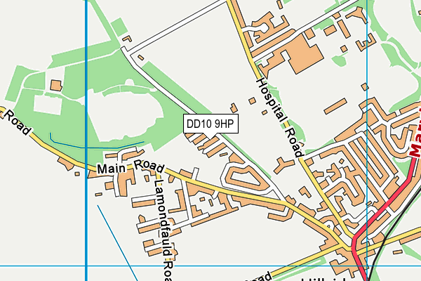 DD10 9HP map - OS VectorMap District (Ordnance Survey) DD10 9HP map - OS VectorMap District (Ordnance Survey)