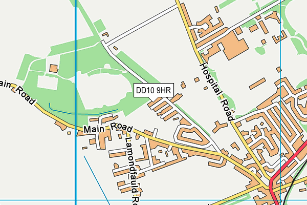 DD10 9HR map - OS VectorMap District (Ordnance Survey) DD10 9HR map - OS VectorMap District (Ordnance Survey)