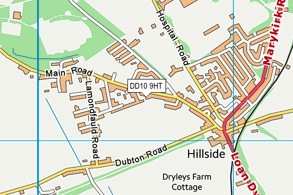 DD10 9HT map - OS VectorMap District (Ordnance Survey) DD10 9HT map - OS VectorMap District (Ordnance Survey)