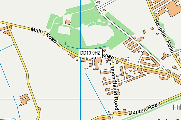 DD10 9HZ map - OS VectorMap District (Ordnance Survey) DD10 9HZ map - OS VectorMap District (Ordnance Survey)