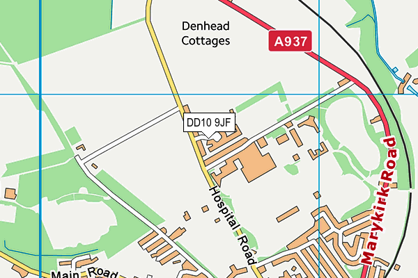 DD10 9JF map - OS VectorMap District (Ordnance Survey) DD10 9JF map - OS VectorMap District (Ordnance Survey)