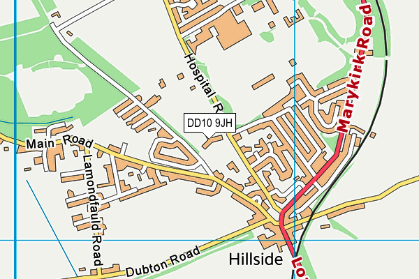 DD10 9JH map - OS VectorMap District (Ordnance Survey) DD10 9JH map - OS VectorMap District (Ordnance Survey)