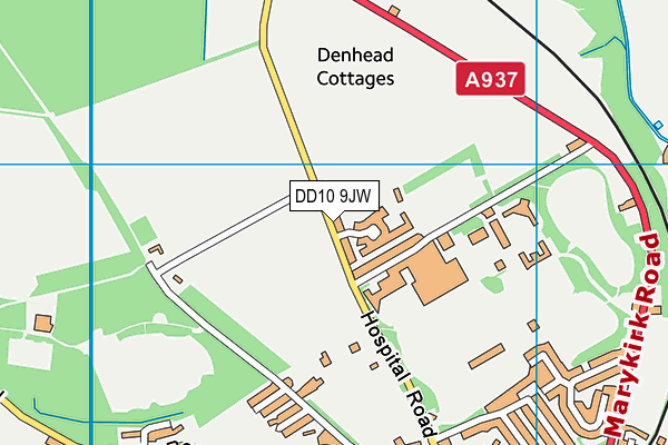 DD10 9JW map - OS VectorMap District (Ordnance Survey) DD10 9JW map - OS VectorMap District (Ordnance Survey)