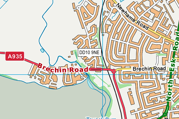 DD10 9NE map - OS VectorMap District (Ordnance Survey) DD10 9NE map - OS VectorMap District (Ordnance Survey)