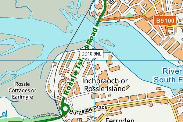 DD10 9NL map - OS VectorMap District (Ordnance Survey)