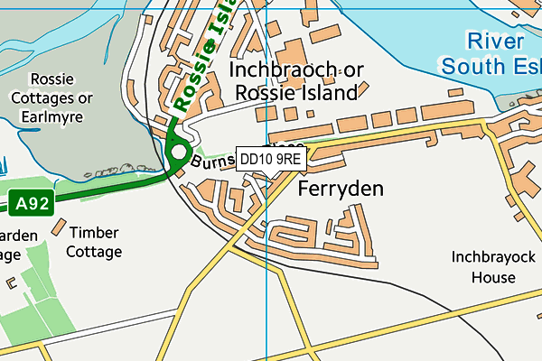 DD10 9RE map - OS VectorMap District (Ordnance Survey) DD10 9RE map - OS VectorMap District (Ordnance Survey)