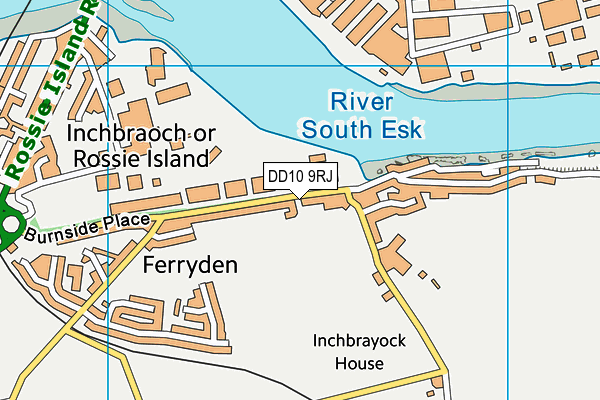 DD10 9RJ map - OS VectorMap District (Ordnance Survey)