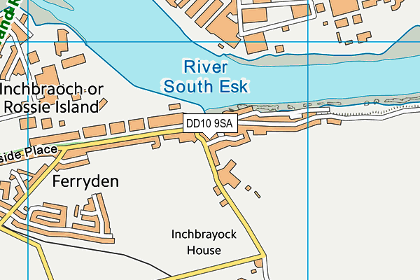 DD10 9SA map - OS VectorMap District (Ordnance Survey) DD10 9SA map - OS VectorMap District (Ordnance Survey)