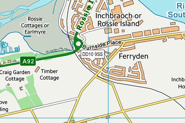 DD10 9SS map - OS VectorMap District (Ordnance Survey) DD10 9SS map - OS VectorMap District (Ordnance Survey)