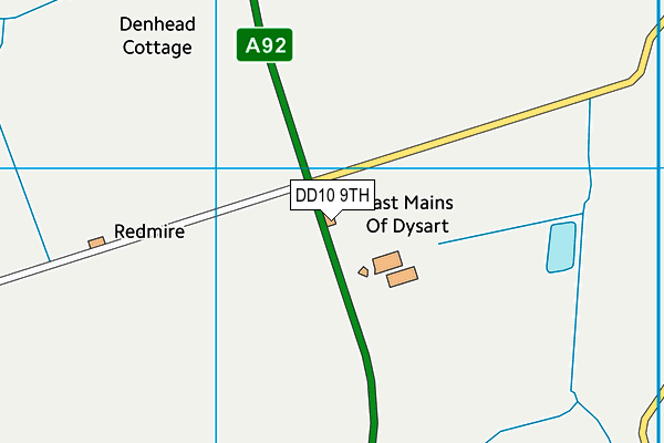 DD10 9TH map - OS VectorMap District (Ordnance Survey)