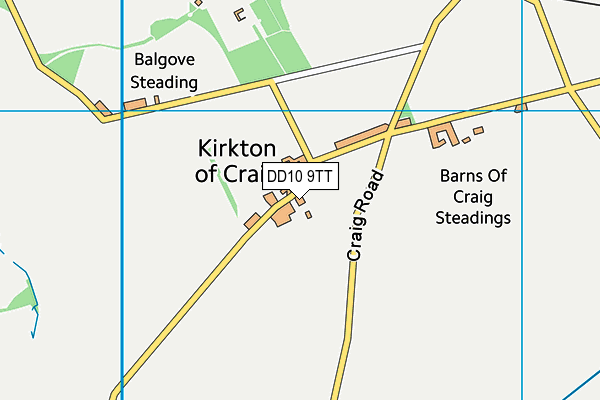 DD10 9TT map - OS VectorMap District (Ordnance Survey) DD10 9TT map - OS VectorMap District (Ordnance Survey)