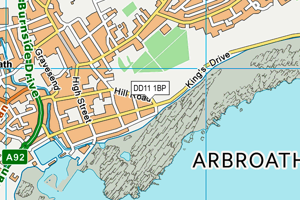 DD11 1BP map - OS VectorMap District (Ordnance Survey) DD11 1BP map - OS VectorMap District (Ordnance Survey)