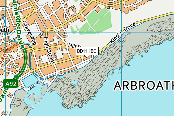 DD11 1BQ map - OS VectorMap District (Ordnance Survey) DD11 1BQ map - OS VectorMap District (Ordnance Survey)