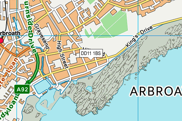DD11 1BS map - OS VectorMap District (Ordnance Survey) DD11 1BS map - OS VectorMap District (Ordnance Survey)