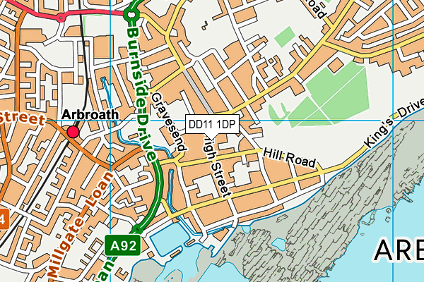 DD11 1DP map - OS VectorMap District (Ordnance Survey) DD11 1DP map - OS VectorMap District (Ordnance Survey)