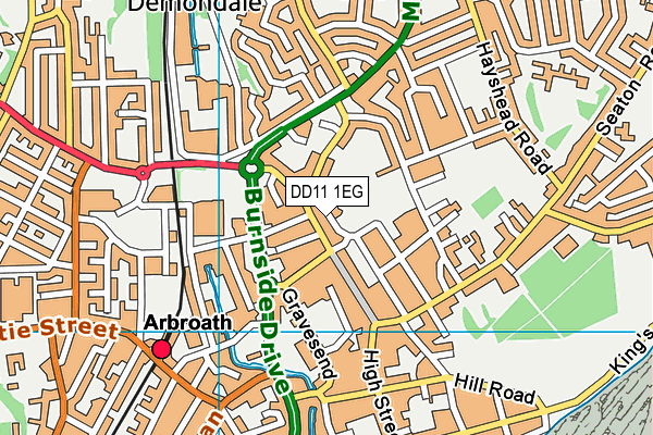 DD11 1EG map - OS VectorMap District (Ordnance Survey) DD11 1EG map - OS VectorMap District (Ordnance Survey)