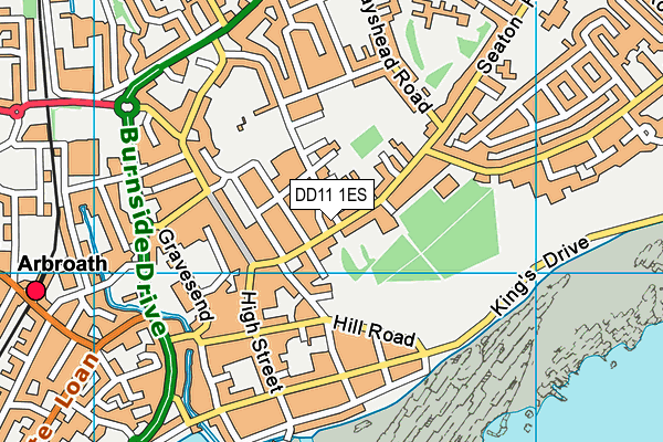 DD11 1ES map - OS VectorMap District (Ordnance Survey) DD11 1ES map - OS VectorMap District (Ordnance Survey)