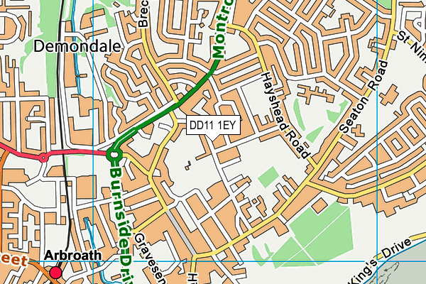 DD11 1EY map - OS VectorMap District (Ordnance Survey) DD11 1EY map - OS VectorMap District (Ordnance Survey)