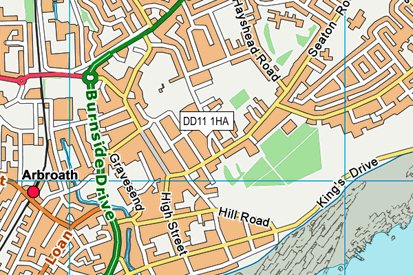 DD11 1HA map - OS VectorMap District (Ordnance Survey) DD11 1HA map - OS VectorMap District (Ordnance Survey)