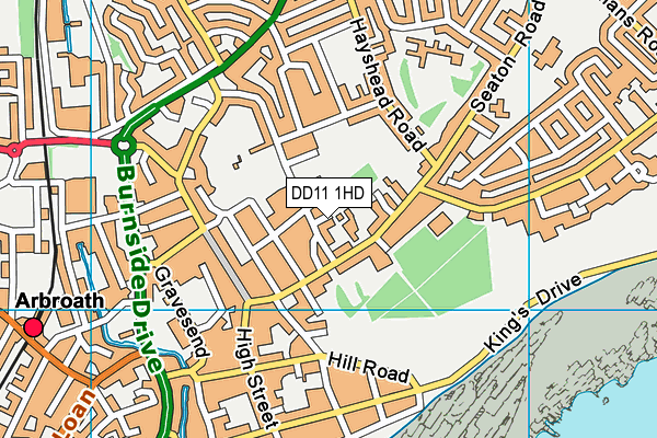 DD11 1HD map - OS VectorMap District (Ordnance Survey) DD11 1HD map - OS VectorMap District (Ordnance Survey)