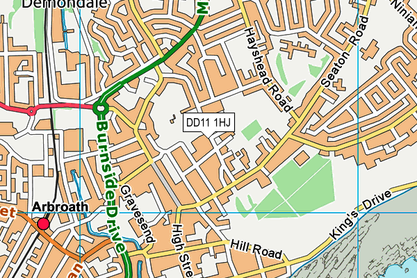 DD11 1HJ map - OS VectorMap District (Ordnance Survey) DD11 1HJ map - OS VectorMap District (Ordnance Survey)