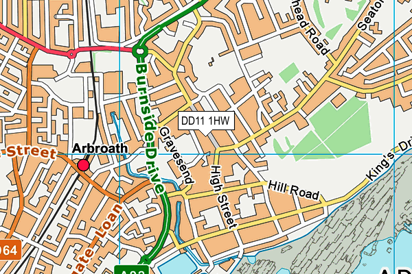 DD11 1HW map - OS VectorMap District (Ordnance Survey) DD11 1HW map - OS VectorMap District (Ordnance Survey)