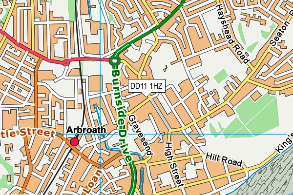 DD11 1HZ map - OS VectorMap District (Ordnance Survey) DD11 1HZ map - OS VectorMap District (Ordnance Survey)