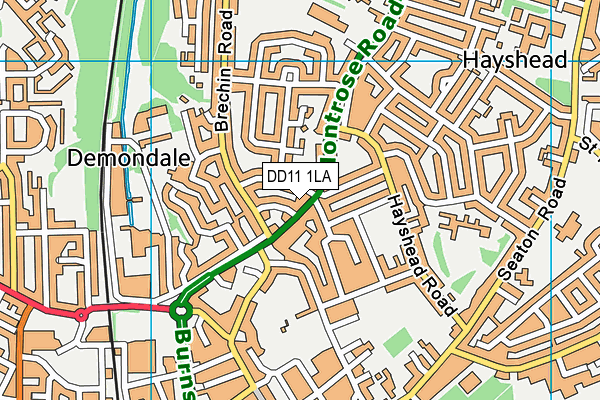 DD11 1LA map - OS VectorMap District (Ordnance Survey) DD11 1LA map - OS VectorMap District (Ordnance Survey)