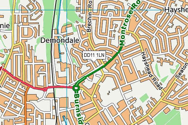 DD11 1LN map - OS VectorMap District (Ordnance Survey) DD11 1LN map - OS VectorMap District (Ordnance Survey)