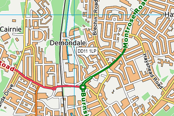 DD11 1LP map - OS VectorMap District (Ordnance Survey) DD11 1LP map - OS VectorMap District (Ordnance Survey)