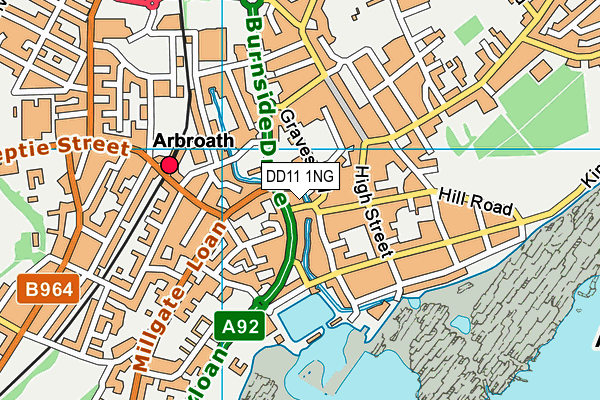 DD11 1NG map - OS VectorMap District (Ordnance Survey) DD11 1NG map - OS VectorMap District (Ordnance Survey)