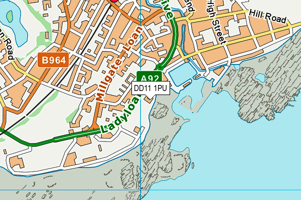 DD11 1PU map - OS VectorMap District (Ordnance Survey) DD11 1PU map - OS VectorMap District (Ordnance Survey)
