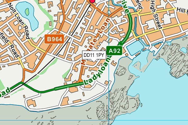DD11 1PY map - OS VectorMap District (Ordnance Survey) DD11 1PY map - OS VectorMap District (Ordnance Survey)