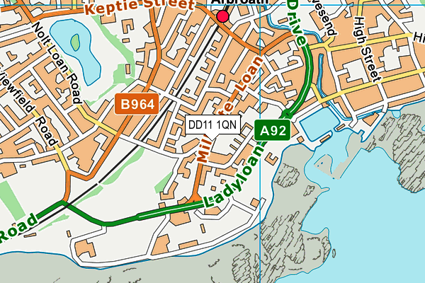 DD11 1QN map - OS VectorMap District (Ordnance Survey) DD11 1QN map - OS VectorMap District (Ordnance Survey)