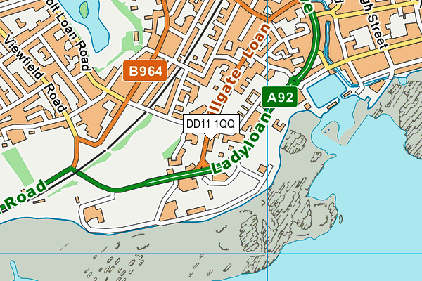 DD11 1QQ map - OS VectorMap District (Ordnance Survey) DD11 1QQ map - OS VectorMap District (Ordnance Survey)