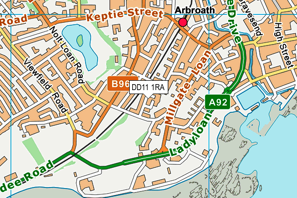 DD11 1RA map - OS VectorMap District (Ordnance Survey) DD11 1RA map - OS VectorMap District (Ordnance Survey)