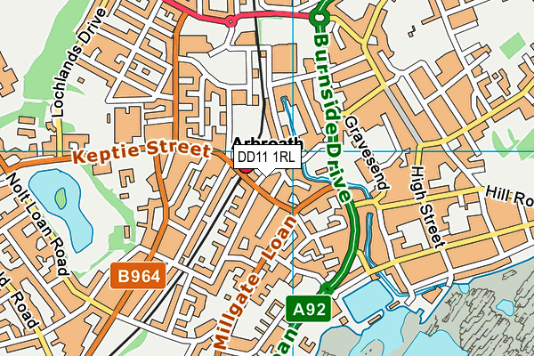 DD11 1RL map - OS VectorMap District (Ordnance Survey) DD11 1RL map - OS VectorMap District (Ordnance Survey)