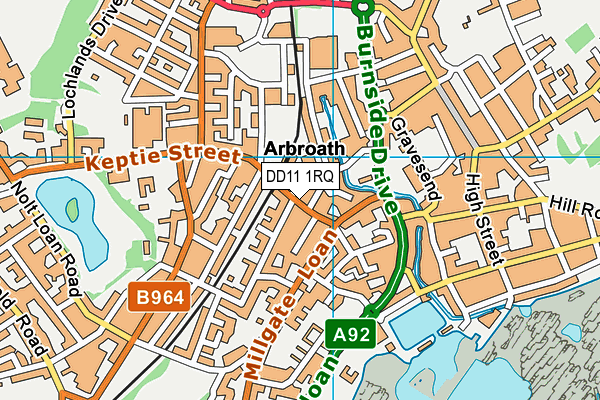 DD11 1RQ map - OS VectorMap District (Ordnance Survey) DD11 1RQ map - OS VectorMap District (Ordnance Survey)