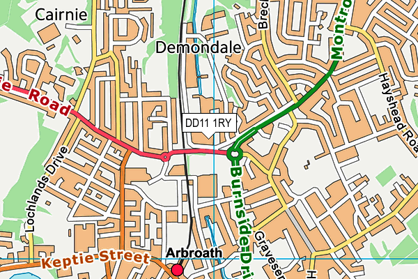 DD11 1RY map - OS VectorMap District (Ordnance Survey) DD11 1RY map - OS VectorMap District (Ordnance Survey)