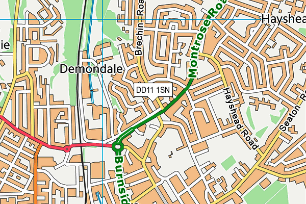 DD11 1SN map - OS VectorMap District (Ordnance Survey) DD11 1SN map - OS VectorMap District (Ordnance Survey)
