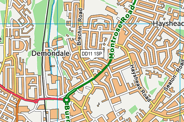DD11 1SP map - OS VectorMap District (Ordnance Survey) DD11 1SP map - OS VectorMap District (Ordnance Survey)