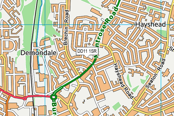DD11 1SR map - OS VectorMap District (Ordnance Survey) DD11 1SR map - OS VectorMap District (Ordnance Survey)