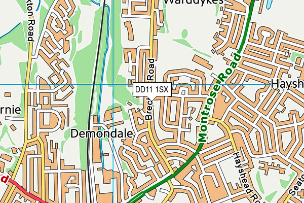 DD11 1SX map - OS VectorMap District (Ordnance Survey) DD11 1SX map - OS VectorMap District (Ordnance Survey)
