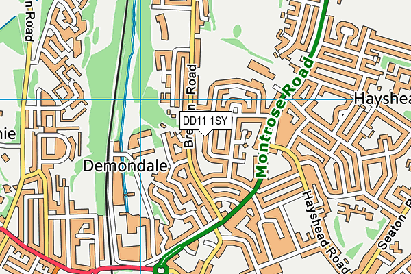 DD11 1SY map - OS VectorMap District (Ordnance Survey) DD11 1SY map - OS VectorMap District (Ordnance Survey)