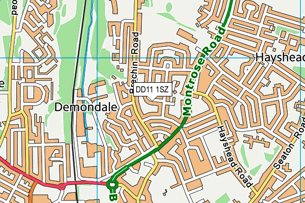 DD11 1SZ map - OS VectorMap District (Ordnance Survey) DD11 1SZ map - OS VectorMap District (Ordnance Survey)