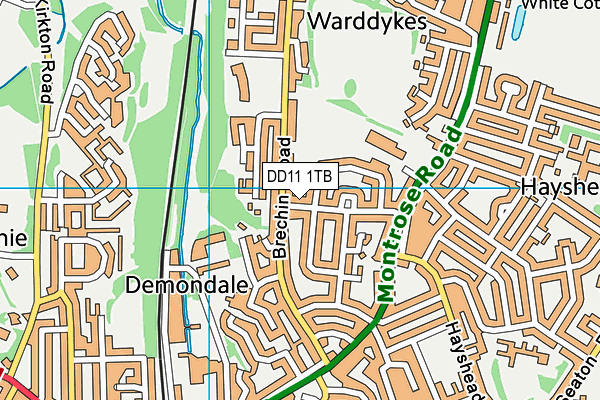 DD11 1TB map - OS VectorMap District (Ordnance Survey) DD11 1TB map - OS VectorMap District (Ordnance Survey)