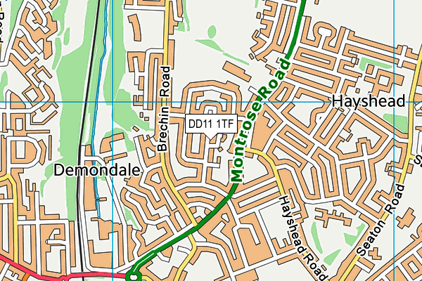 DD11 1TF map - OS VectorMap District (Ordnance Survey) DD11 1TF map - OS VectorMap District (Ordnance Survey)