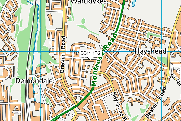 DD11 1TG map - OS VectorMap District (Ordnance Survey) DD11 1TG map - OS VectorMap District (Ordnance Survey)