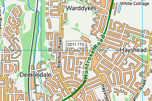 DD11 1TQ map - OS VectorMap District (Ordnance Survey) DD11 1TQ map - OS VectorMap District (Ordnance Survey)